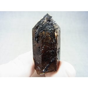 画像: ベトナム・タインホア産インターフェレンス（ブラックトルマリン浸食）スモーキー水晶 29.2g