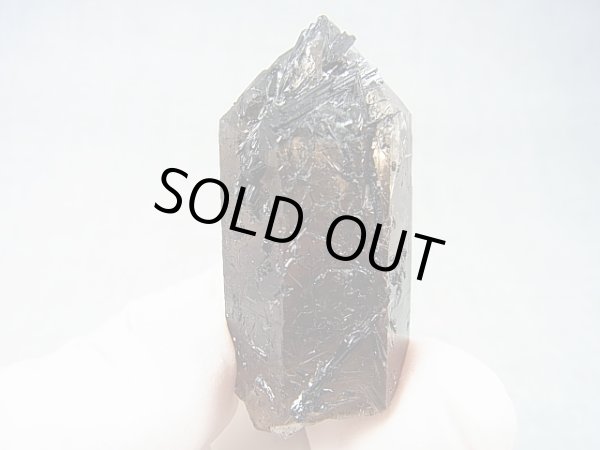 画像1: ベトナム・タインホア産インターフェレンス（ブラックトルマリン浸食）スモーキー水晶 29.2g