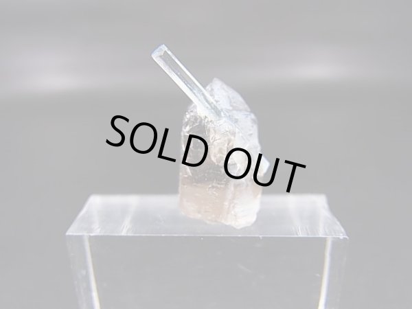 画像1: ベトナム・タインホア産アクアマリン付きスモーキー水晶 1.4g