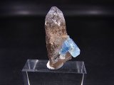 画像: ベトナム・タインホア産アクアマリン付きスモーキー水晶 3.7g