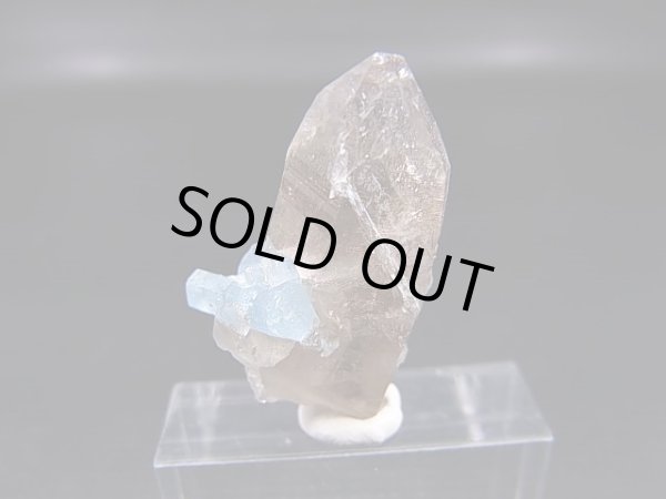 画像2: ベトナム・タインホア産アクアマリン付きスモーキー水晶 3.7g