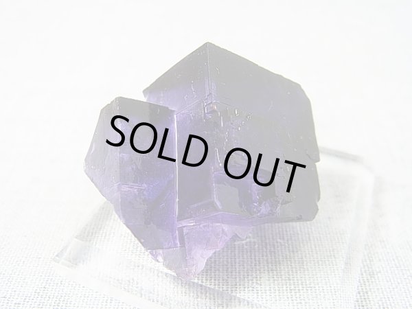 画像1: 新疆ウイグル自治区産パープルフローライト原石（赤蛍光） 21.7g