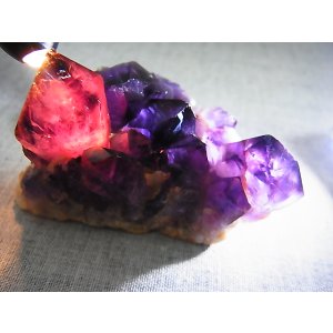 画像: コンゴ産カラーシフト/ディープカラーアメジストクラスター 115.8g