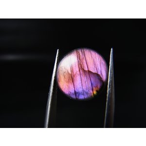 画像: レアカラー：ピンク/パープルシラーラブラドライト研磨タンブル 1.2g