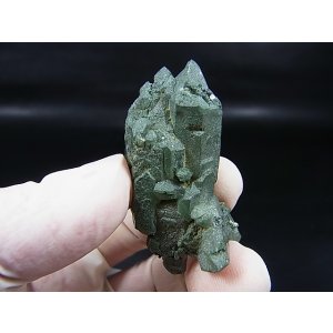 画像: インド・マニハール産クリア水晶（カテドラル/インターフェレンス/ＤＴ/クローライト入り） 19.3g