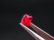 画像1: ミャンマー・モゴック産宝石質レッドスピネル結晶（双晶） 0.7カラット
