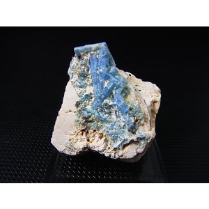 画像: ベトナム・タインホア産宝石品質アクアマリン付きカオリナイト 27.4g