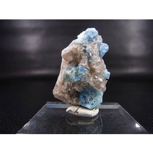 画像: ベトナム・タインホア産アクアマリン付きスモーキー水晶 9.4g