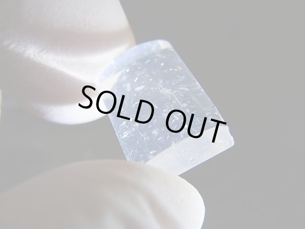 画像2: マダガスカル産ジラソルクオーツ研磨原石（針状ルチル/中空インクルージョン） 2.0g