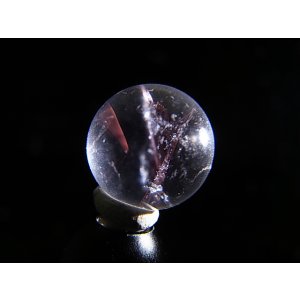 画像: マダガスカル産ピンクエンジェルラダー水晶丸玉 13.5mm
