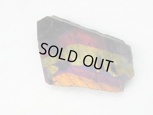 画像2: フィンランド・ユレマー産スペクトロライト（パープルヴィオラミックス）研磨スライス 5.8g