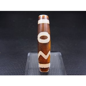 画像: 「虎牙天地」現代天珠 直径約11.5×49.5mm