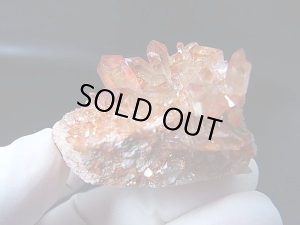 画像1: スウェーデン産ヘマタイト（タンジェリン）水晶クラスター 39.2g