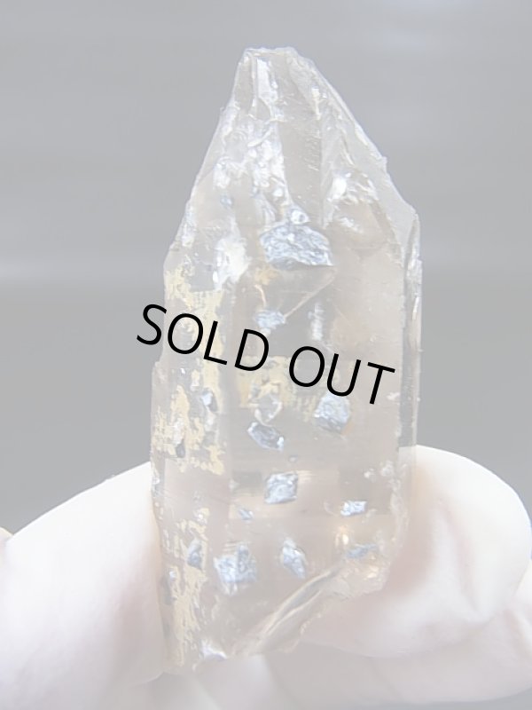 画像1: ノルウェー産ライトスモーキー水晶（ブルーアナテース付き） 29.2g