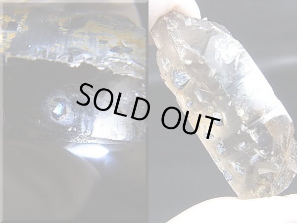 画像2: ノルウェー産ライトスモーキー水晶（ブルーアナテース付き） 29.2g