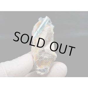 画像: ベトナム・タインホア産アクアマリン付きスモーキー水晶 35.0g