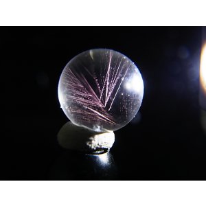 画像: マダガスカル産ピンクエンジェルラダー水晶丸玉 14.5mm