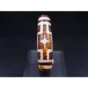 画像: 「平安十字佛」現代天珠 直径約13×48.5mm