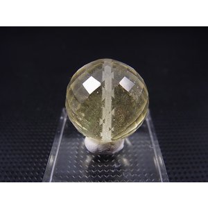 画像: リビアングラス（クリストバライト入り）ミラーカットビーズ 20.5mm