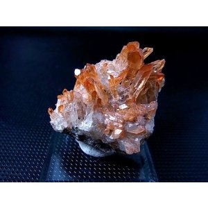画像: スウェーデン産ヘマタイト（タンジェリン）水晶クラスター 28.9g