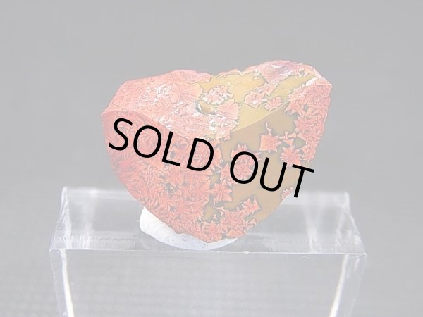 画像1: 飯盛ラボストーン（IL-stone）「レアカラー：ブラッドストーン（紅葉石）」ガラス原石 14.5カラット