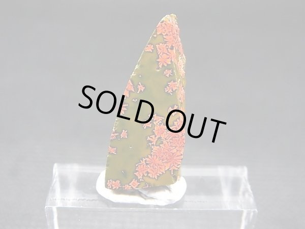 画像1: 飯盛ラボストーン（IL-stone）「レアカラー：ブラッドストーン（紅葉石）」ガラス原石 14.6カラット