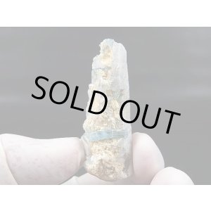 画像: ベトナム・タインホア産アクアマリン付きスモーキー水晶 17.6g