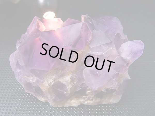 画像1: コンゴ産カラーシフト/ディープカラーアメジストクラスター 120.2g