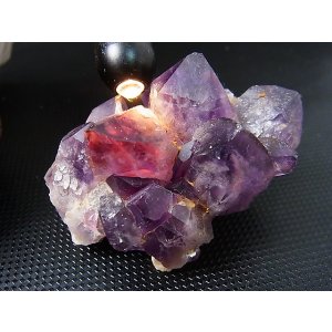 画像: コンゴ産カラーシフト/ディープカラーアメジストクラスター 90.1g