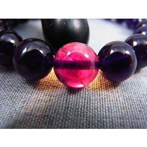 画像: ザンビア産カラーシフト/ディープカラーアメジスト粒売りビーズ 9.5mm平均