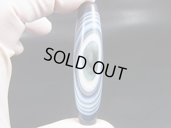 画像1: ボツワナ産ピクチャーアゲート現代天珠 直径約14.5×61.5mm