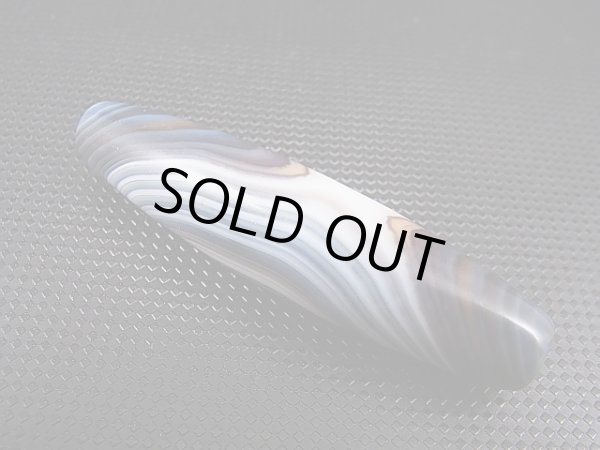 画像2: ボツワナ産ピクチャーアゲート現代天珠 直径約14.5×61.5mm