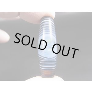 画像: ボツワナ産ピクチャーアゲート現代天珠 直径約11.5×39mm