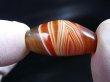 画像2: ブラジル産カーネリアンアゲート現代天珠 直径約13.5×26.5mm