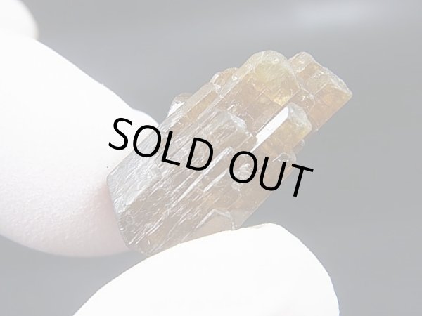 画像1: ネパール・ジャジャルコット産ドラバイトトルマリン柱状結晶原石（両錐/連晶） 25.4カラット