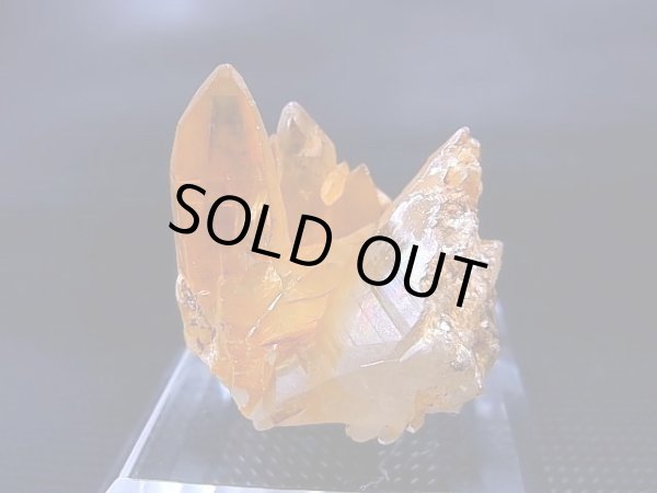 画像1: ガネーシュヒマール・ヒンドゥン産ゴールデンヒーラー水晶クラスター（オーラ被膜付き） 18.3g