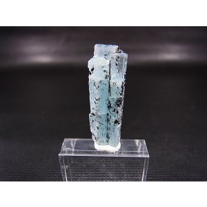 画像: ベトナム産連晶結束型アクアマリン原石（ブラックトルマリン付き） 4.6g