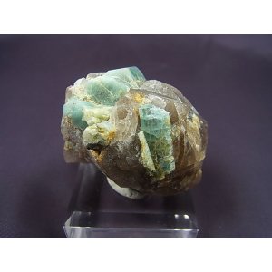 画像: ベトナム・タインホア産アクアマリン付き水晶 52.6g