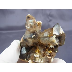 画像: スカルドゥ産スモーキークオーツ(バイオタイトインクルージョン) 97.9g