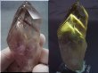 画像2: ブラジル・コルデイロス産アメジスタドーラダ/蛍光ファントムアメジスト（錐面研磨） 105.2g