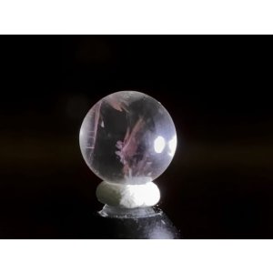 画像: マダガスカル産ピンクエンジェルラダー水晶丸玉 8mm