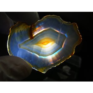 画像: ブラジル産イリスアゲートスライス 5.0g