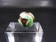 画像1: ヴィンテージ：「雪域天珠：老緑色虎牙」西蔵（チベット）天珠 直径約14×13mm