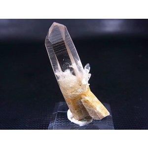 画像: インド・マニカラン産クリア水晶ポイント（貫入り/ファントム） 8.3g