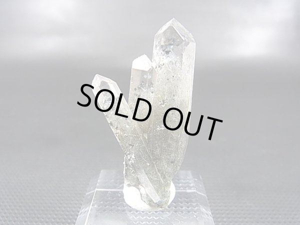 画像1: ノルウェー産水晶ポイント（アクチノライト/ヘマタイト入り/連晶） 6.7g