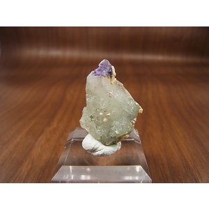 画像: ドイツ・ザクセン州産フローライトon水晶(シデライト/パイライト共生) 4.1g