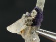 画像1: ドイツ・ザクセン州産ブルーフローライトon水晶(パイライト共生) 0.8g
