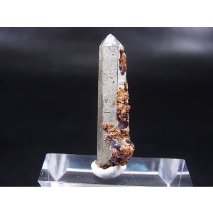 画像: ドイツ・ザクセン州産フローライトonグリーン水晶(シデライト共生) 3.3g