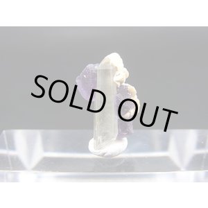画像: ドイツ・ザクセン州産フローライトon水晶(シデライト共生) 1.0g
