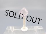 画像: ドイツ・ザクセン州産パープルフローライトon水晶(パイライト共生) 0.7g